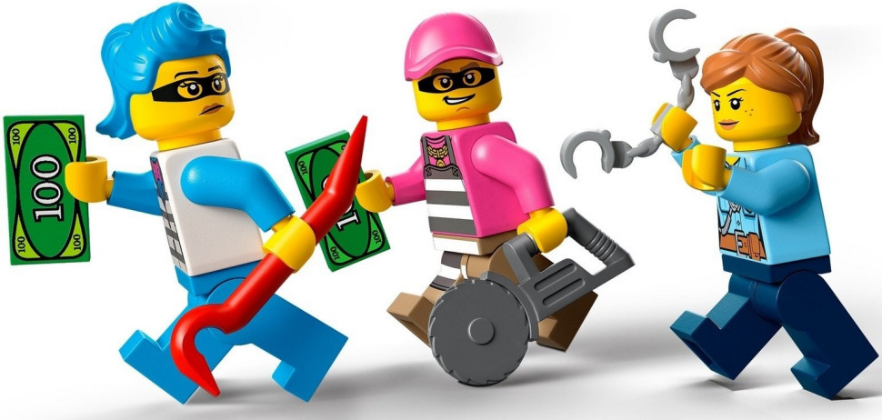 Конструктор LEGO City Поліцейське переслідування фургона з морозивом 60314