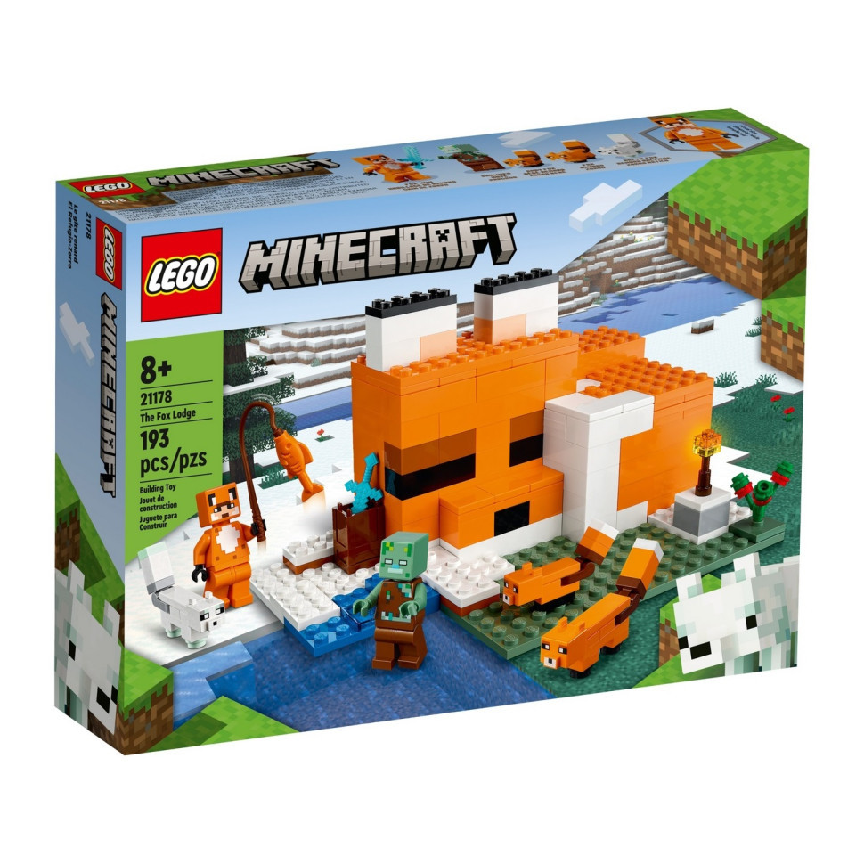 УЦЕНКА!!! Конструктор LEGO Minecraft Лисья хижина 21178-UC