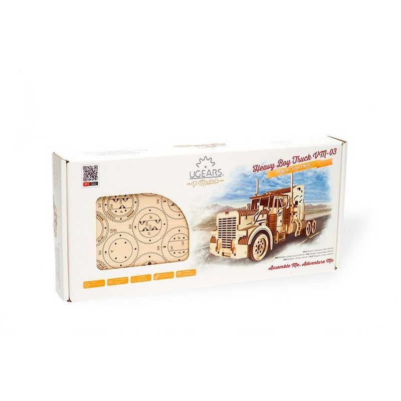 Деревянный механический 3D конструктор Тягач VM-03 Ugears 70056 541 деталь