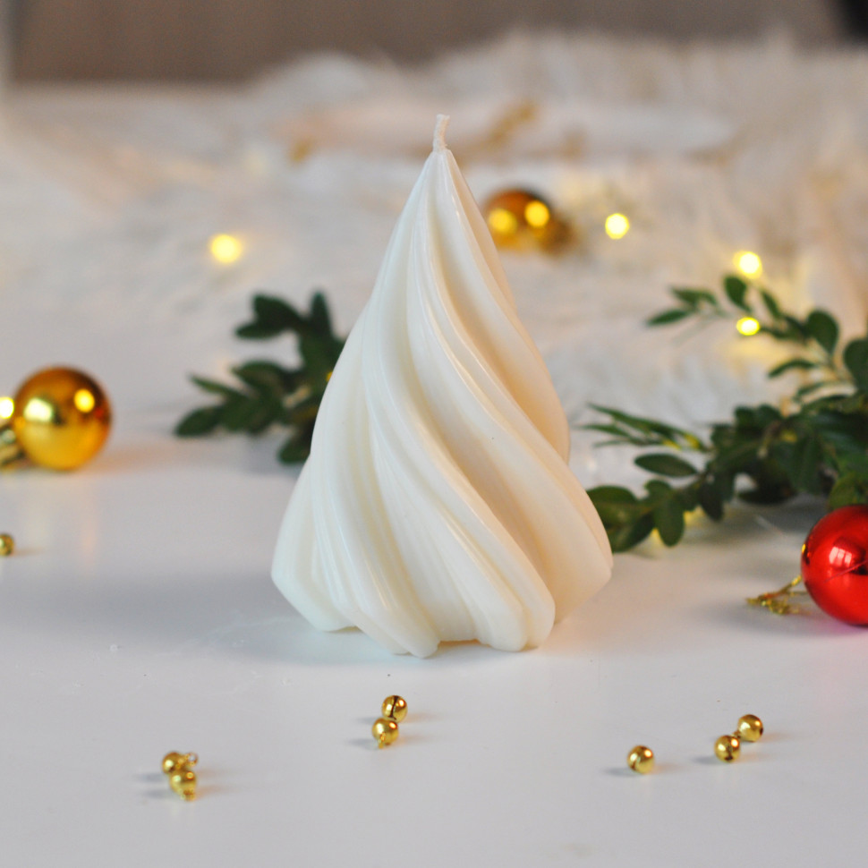 Формова свічка ручної роботи з соєвого воску 