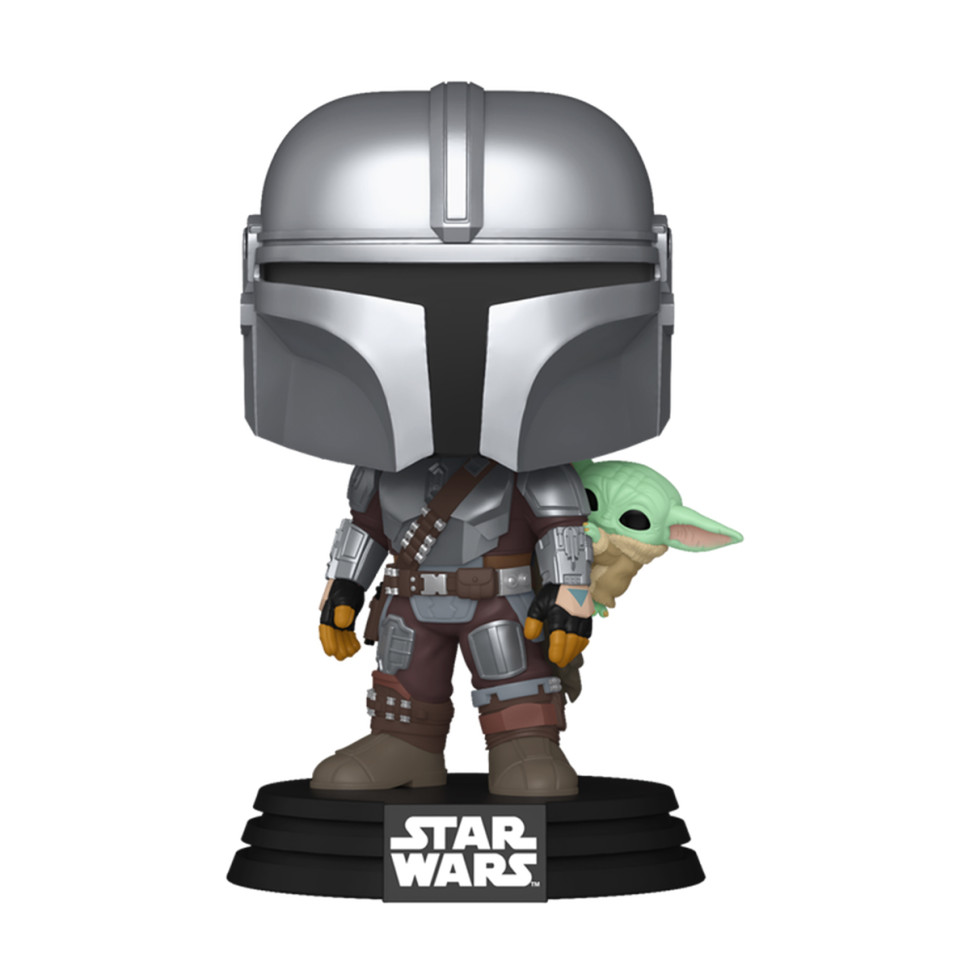 Ігрова фігурка Мандалорець з Ґроґу на спині Funko POP! 90443 серії 