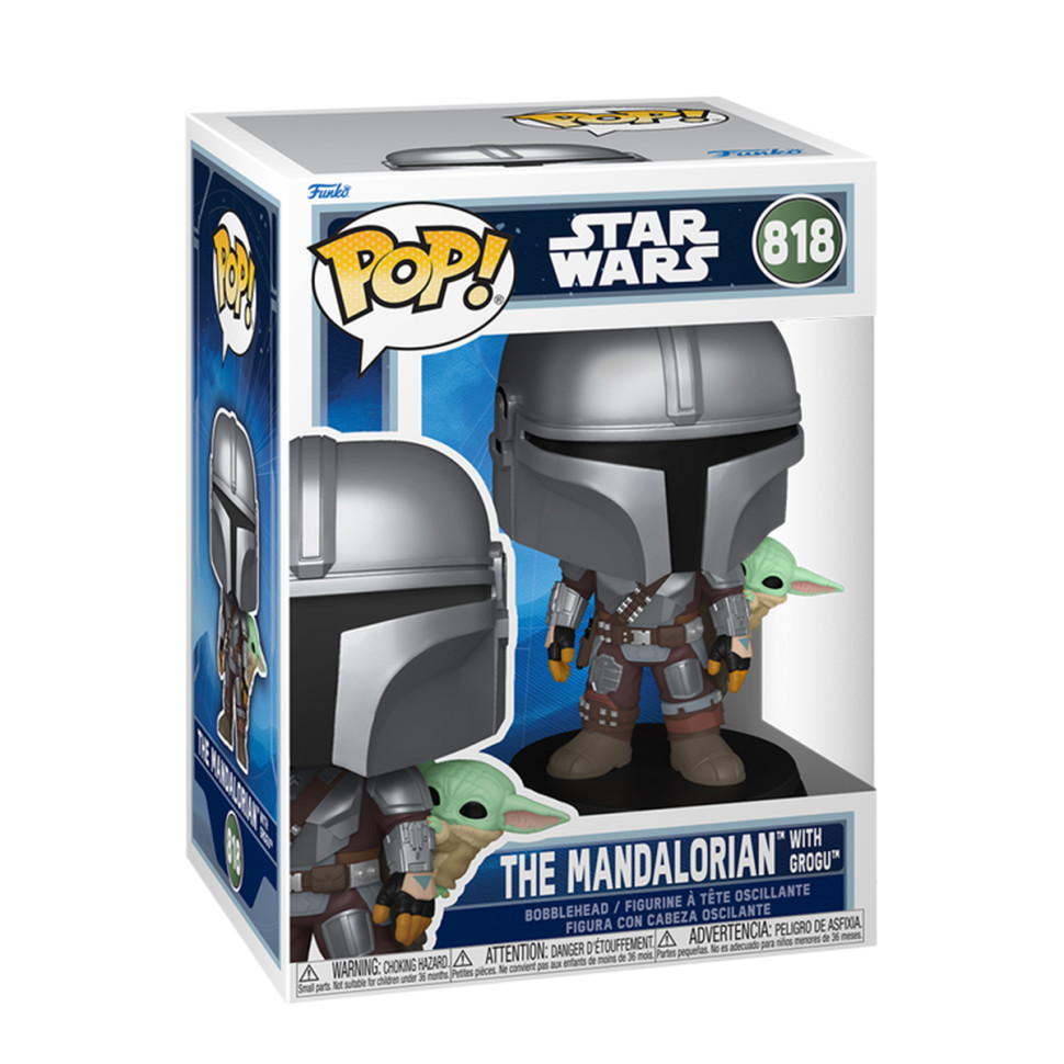Ігрова фігурка Мандалорець з Ґроґу на спині Funko POP! 90443 серії 