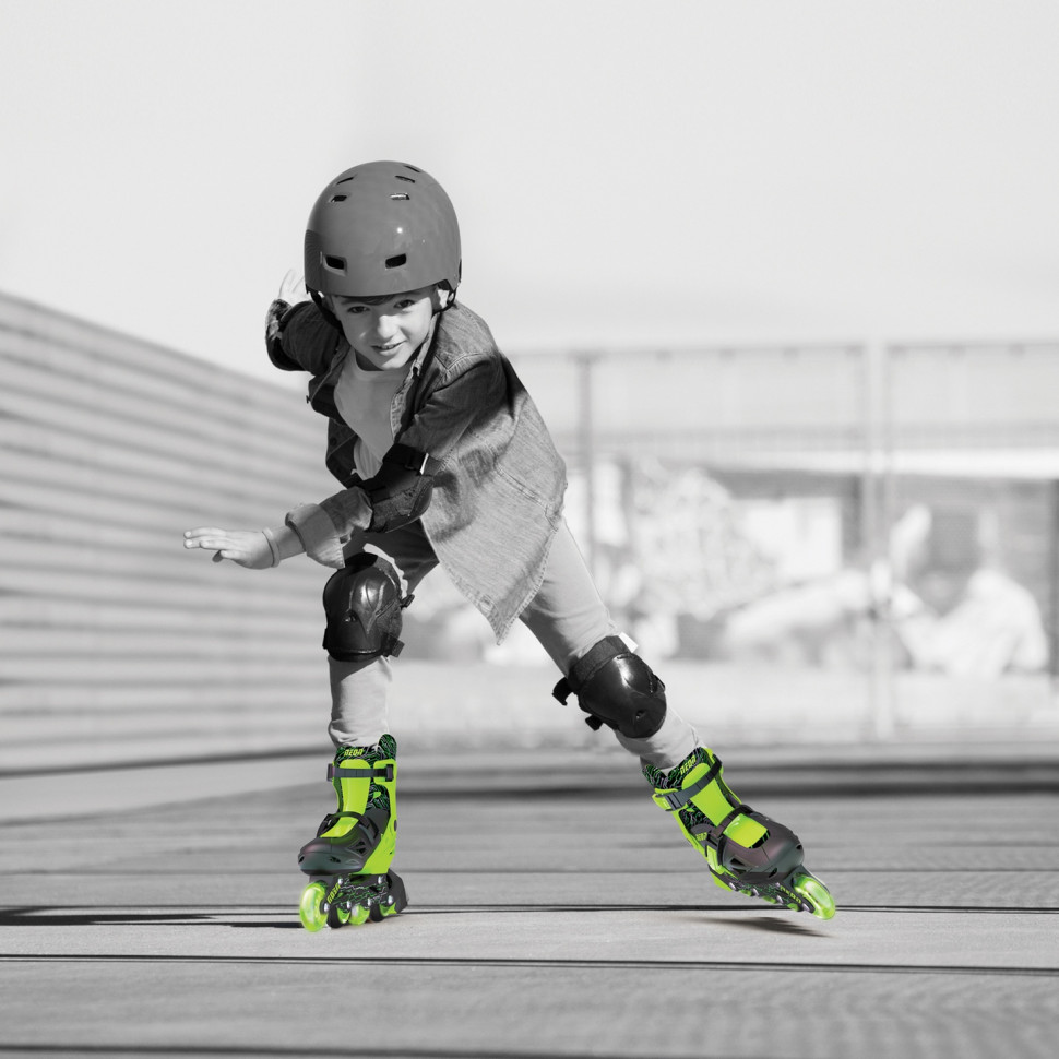 Ролики Neon COMBO SKATES Салатовий (Розмір 34-37) NT10G4