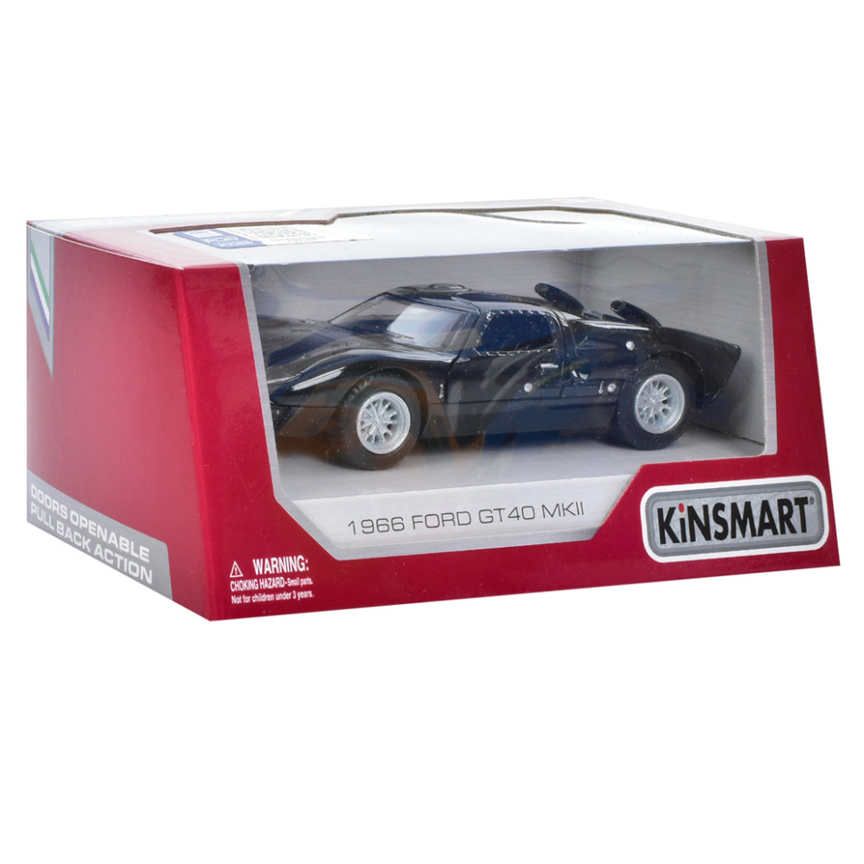 Металева машинка Ford 1966 GT40 MKII Kinsmart KT5427W 13 см
