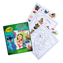 Дитяча розмальовка "Lilo & Stitch" Crayola 04-0900G 32 сторінки і 4 сторінки наклейок