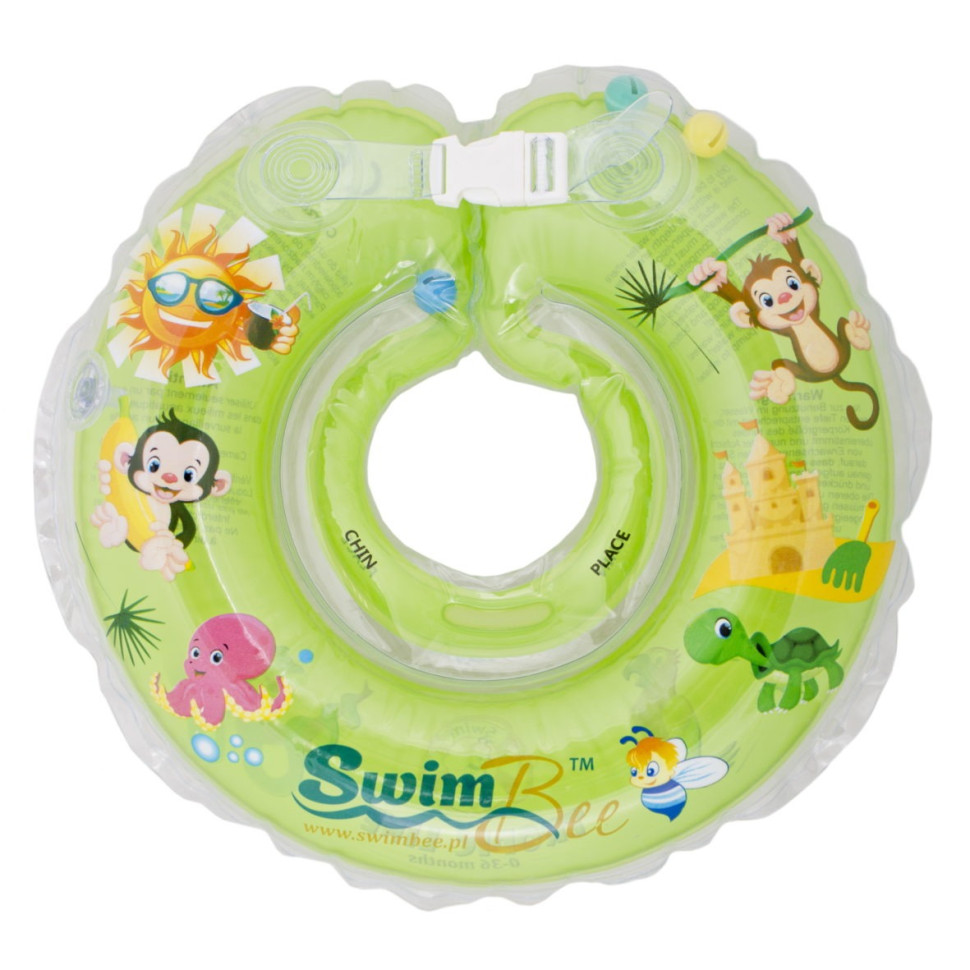 Дитячий круг для купання SwimBee 1111-SB-03 зелений, виготовлений з екологічного матеріалу