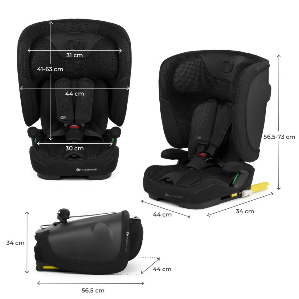Детское автокресло Fix2Go Kinderkraft KCFI2GO0BLK0000 Black