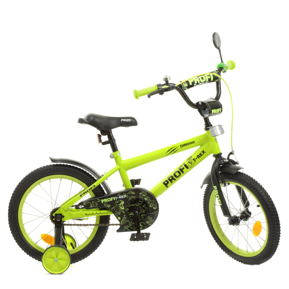 Велосипед дитячий PROF1 Y1671 16 дюймів, салатовий по цене 2 984 грн.
