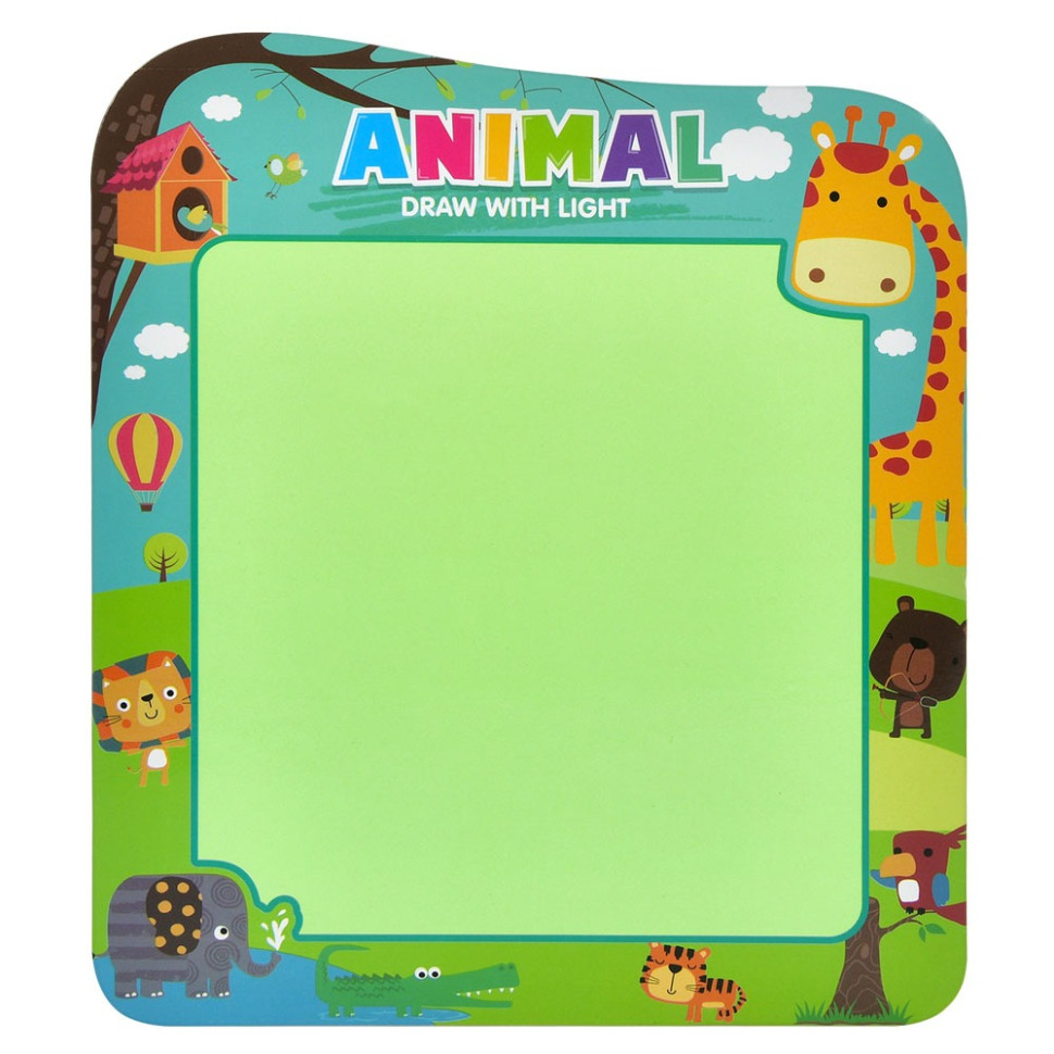 Дощечка для рисования светом Bambi CQ150-4-3(Animal) маркера 4 шт