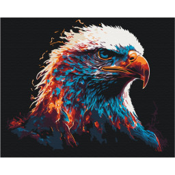 Картина за номерами "Полумʼяний орел" Brushme BS53695, 40х50 см