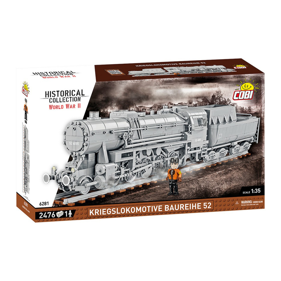 Конструктор Локомотив Kriegslokomotive Class 52 COBI COBI-6281, 2476 деталей 1:35