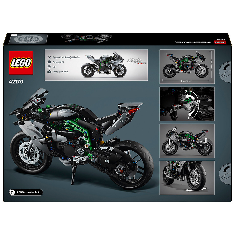 Конструктор LEGO Technic Мотоцикл Kawasaki Ninja H2R 42170, 643 деталі