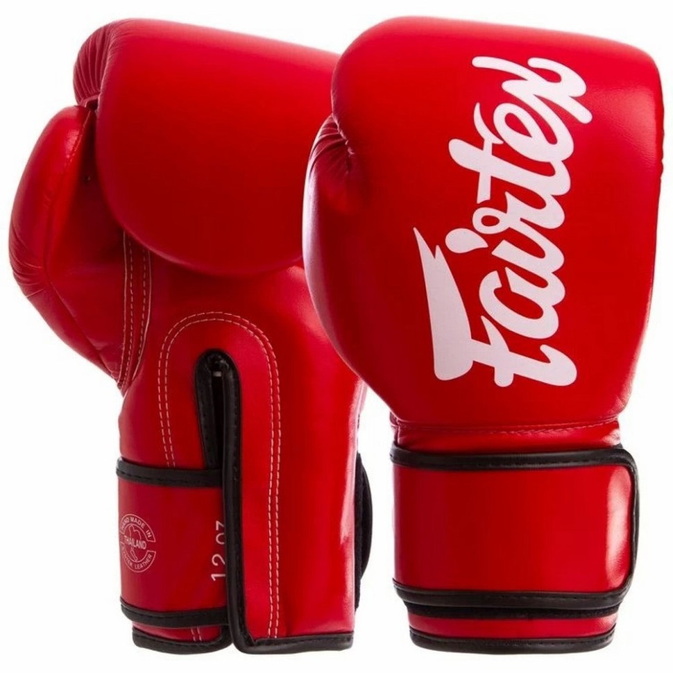 Боксерські рукавиці BGV14 Fairtex BGV14_14oz_Red 14 унцій (бинти в комплекті)