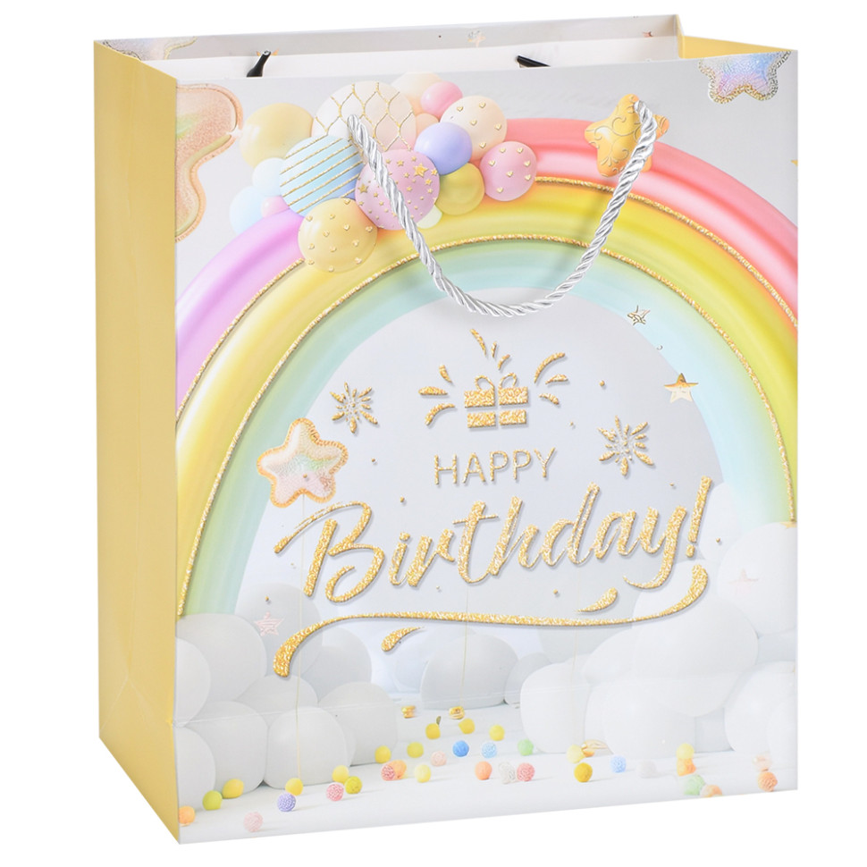 Пакет подарочный Happy Birthday Bambi MK 5951-M-3 размер 32х26х10 см