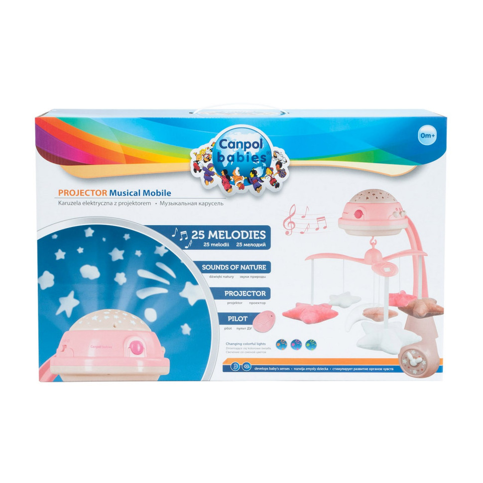 Дитяча Карусель музична Canpol babies 75/100_pin електрична з проектором