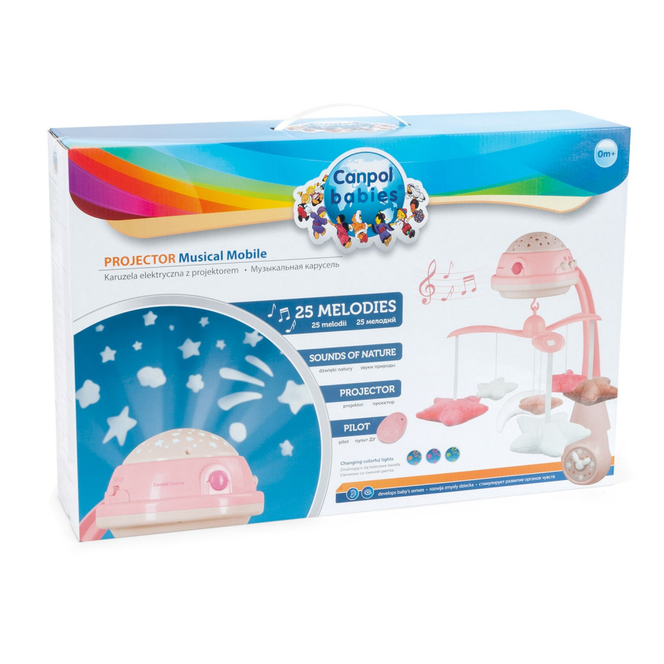 Дитяча Карусель музична Canpol babies 75/100_pin електрична з проектором