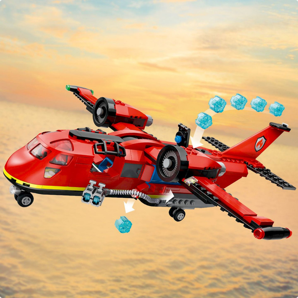 Конструктор Пожежний рятувальний літак LEGO 60413, 478 деталей