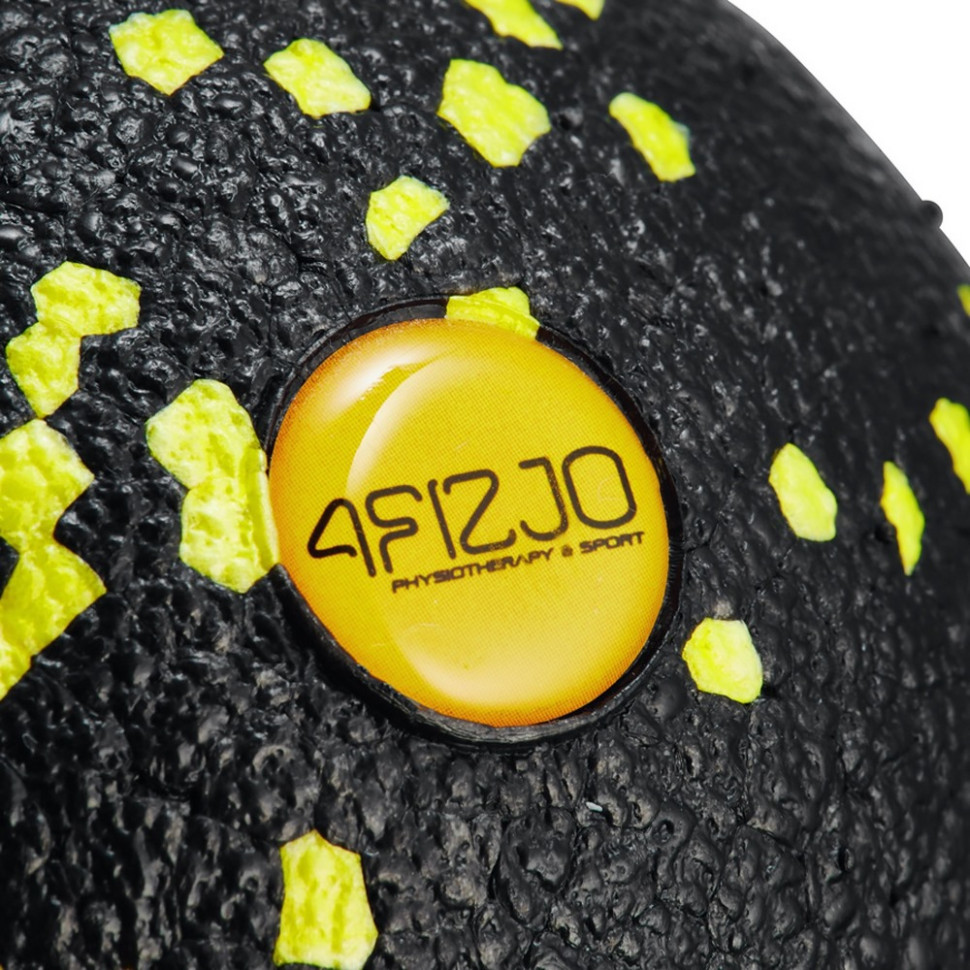 Массажный мяч 4FIZJO 4FJ0056 Black/Yellow