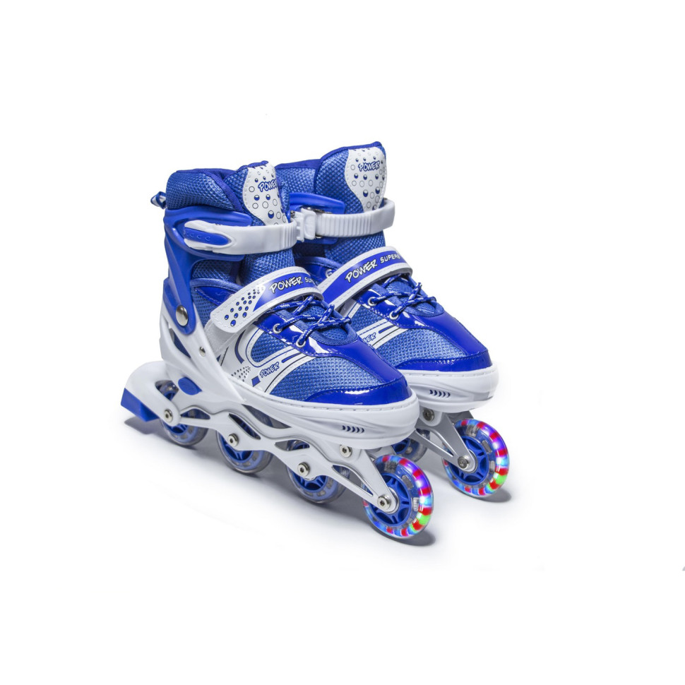 Дитячі розсувні ролики Superpower Bambi 898288032 Blue, розмір 38-42