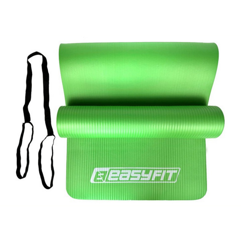 Килимок для фітнесу та йоги EasyFit EF-1919-G, NBR 10 мм, Зелений