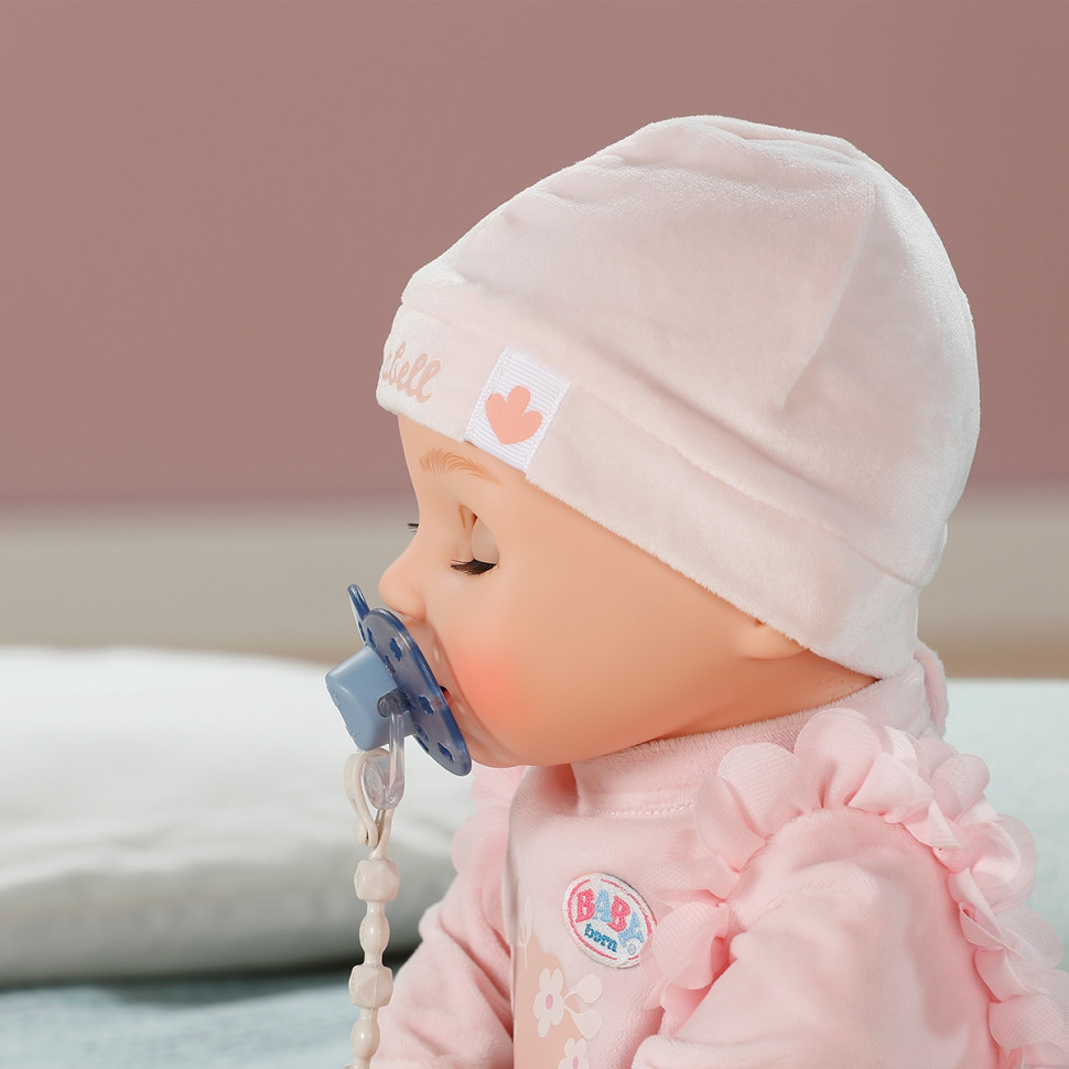 Пустышка для куклы BABY BORN 838679-1 на клипсе, голубая