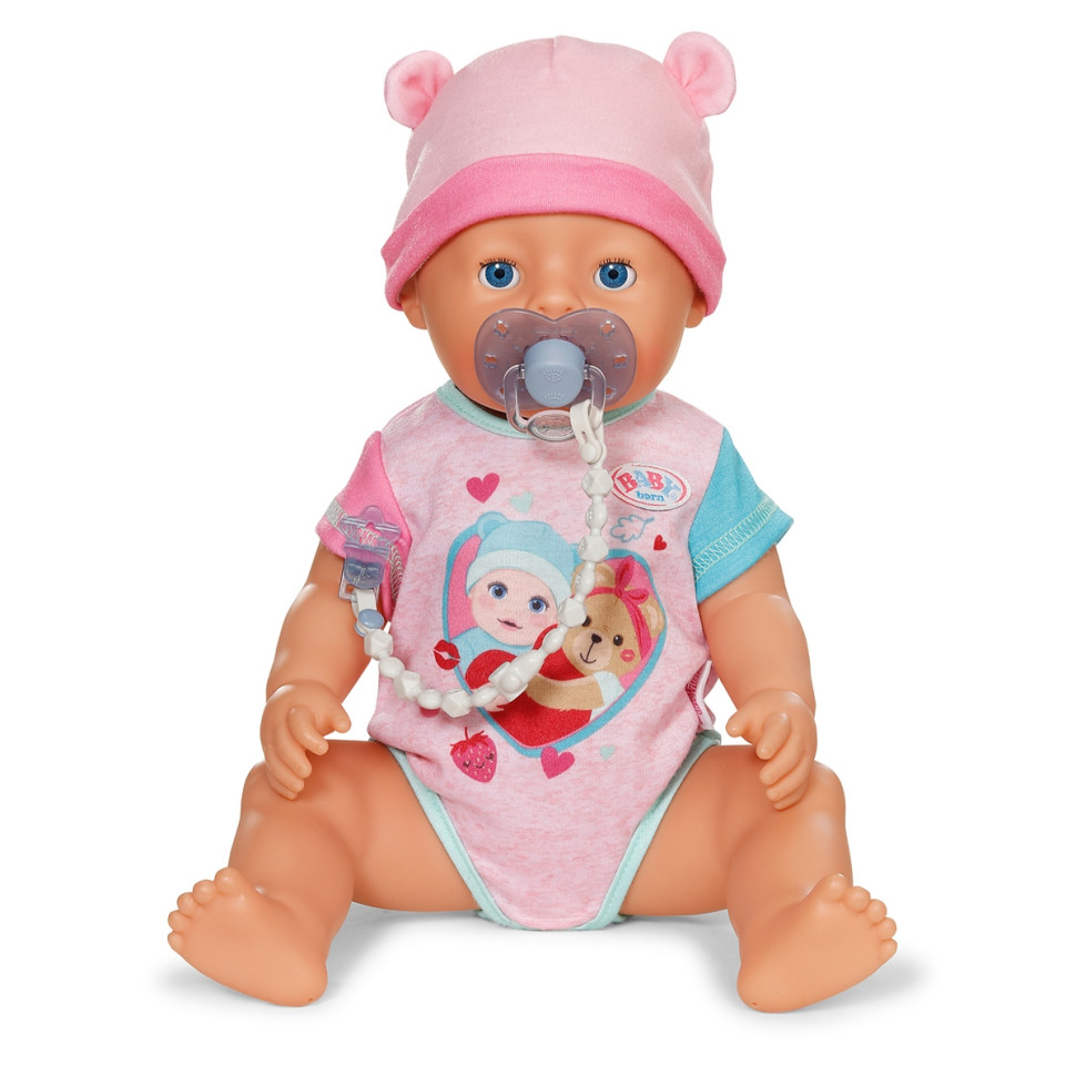 Пустышка для куклы BABY BORN 838679-1 на клипсе, голубая
