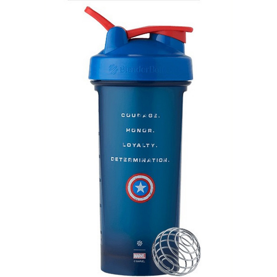 Шейкер спортивний Classic Loop PRO Marvel Capitan Amerika BlenderBottle Loop_PRO_28oz_Capitan 820 мл