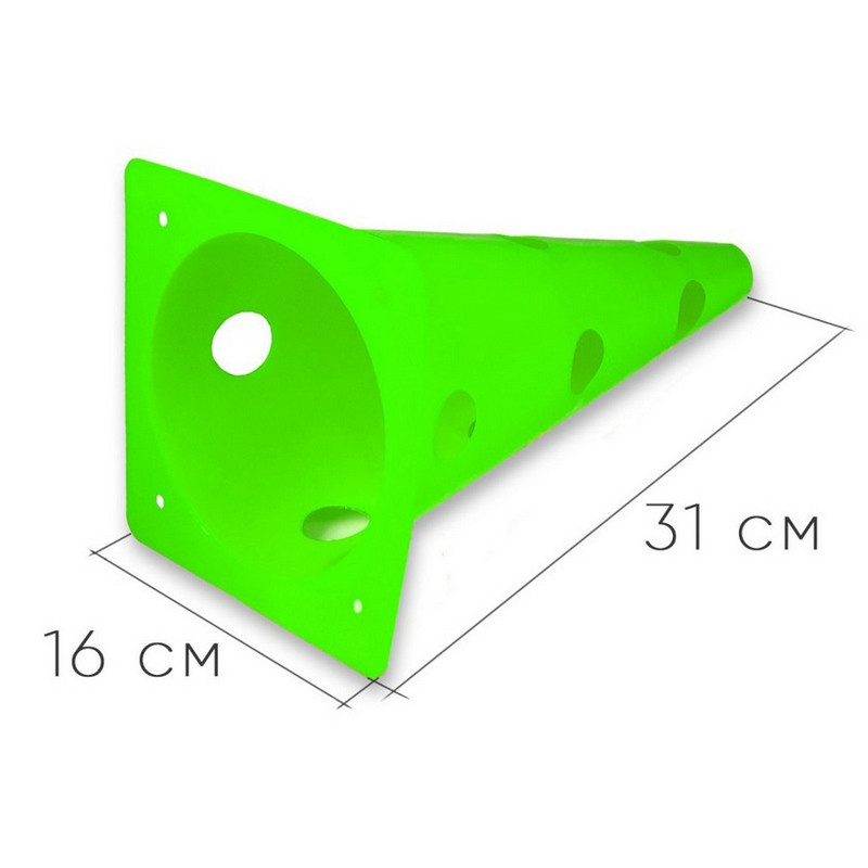 Конус-фишка спортивная EasyFit EF-1679-GN 31 см, зеленая