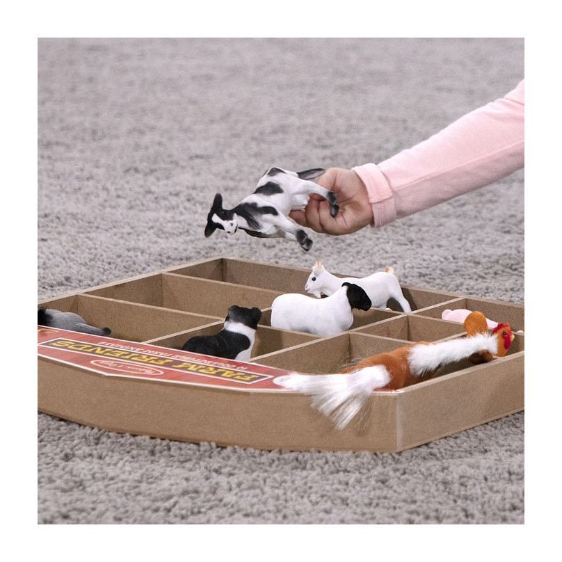 Ігровий набір тварин ферми Melissa&Doug MD594,10 мініатюрних моделей