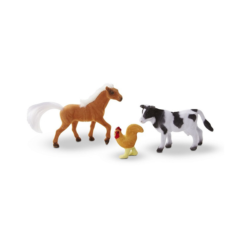 Ігровий набір тварин ферми Melissa&Doug MD594,10 мініатюрних моделей