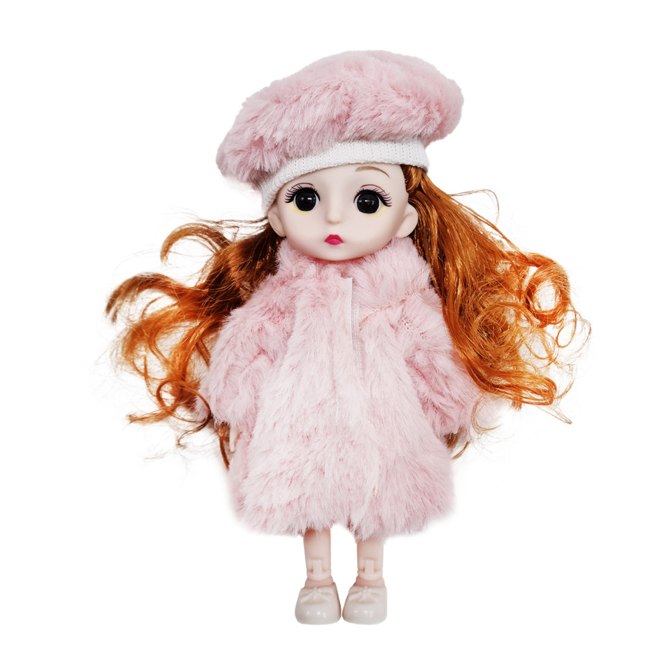 Дитяча лялька у береті Bambi C14 шарнірна, 15 см