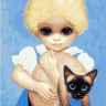 Картина за номерами. Brushme "Дитина з кішкою. Маргарет Кін" GX29290 