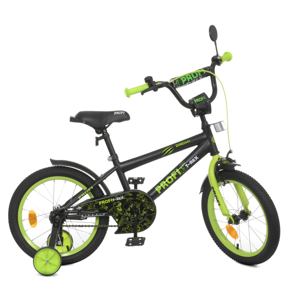 Велосипед дитячий PROF1 Y1671-1 16 дюймів, салатовий по цене 3 186 грн.