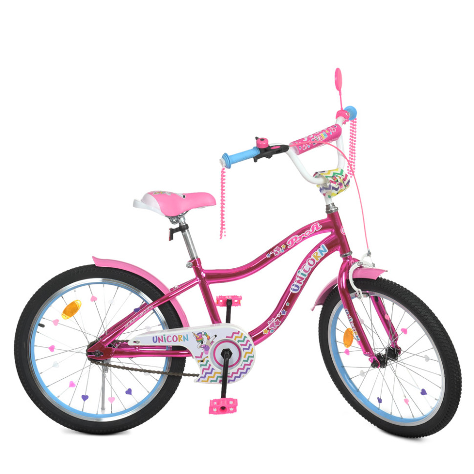 Велосипед дитячий PROF1 Y20242S 20 дюймів, малиновий по цене 3 669 грн.