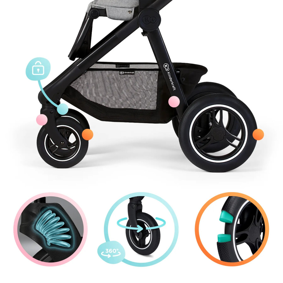 Универсальная коляска 2 в 1 Everyday Kinderkraft KSEVER00DEN2000 Denim 