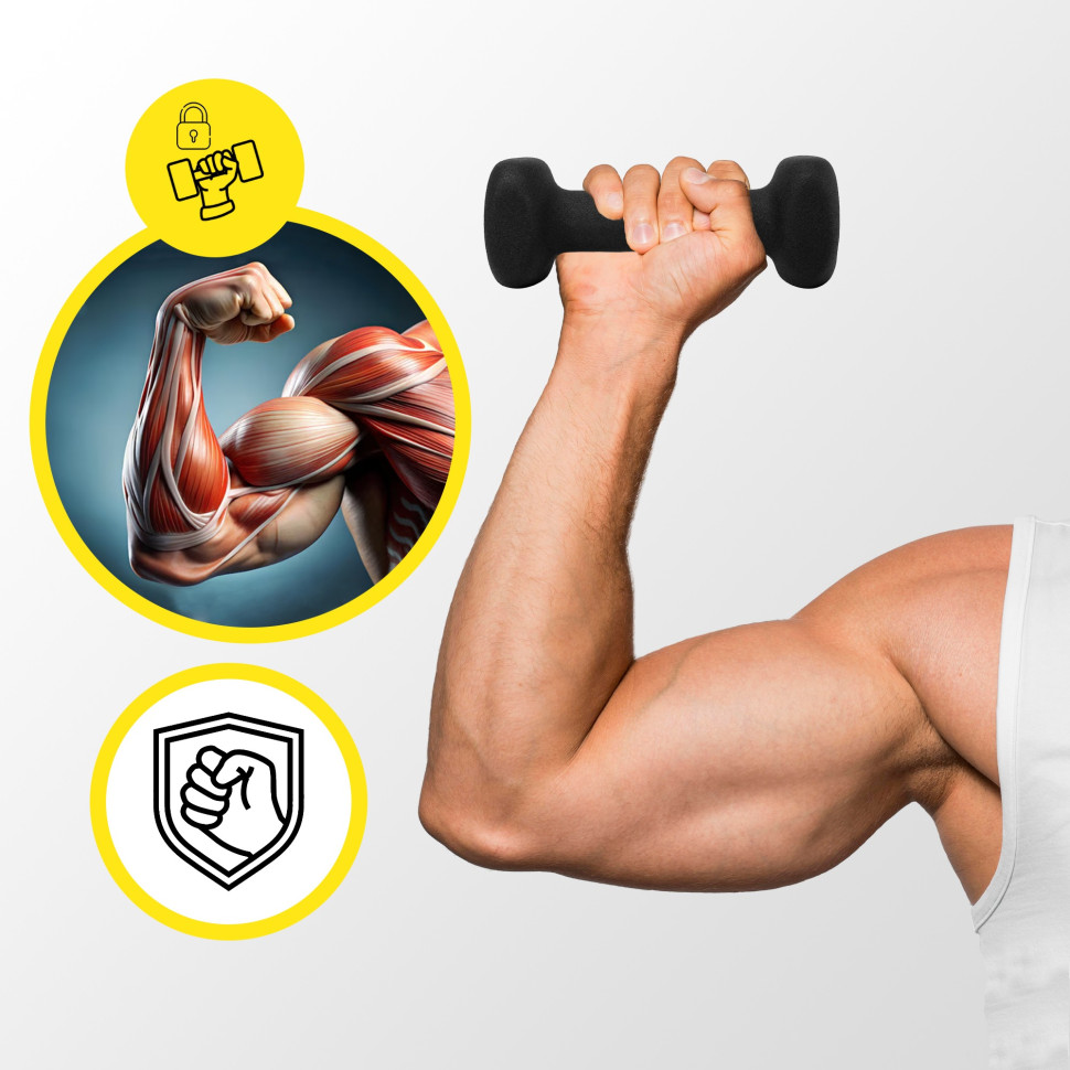 Гантели виниловые Square Cornix XR-0406 Black 2 x 1 кг