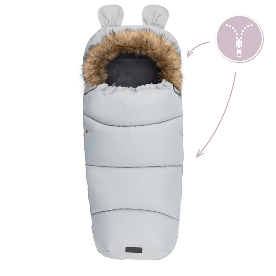 Зимний конверт Sleeping bag MoMi AKCE00034 gray, водонепроницаемый