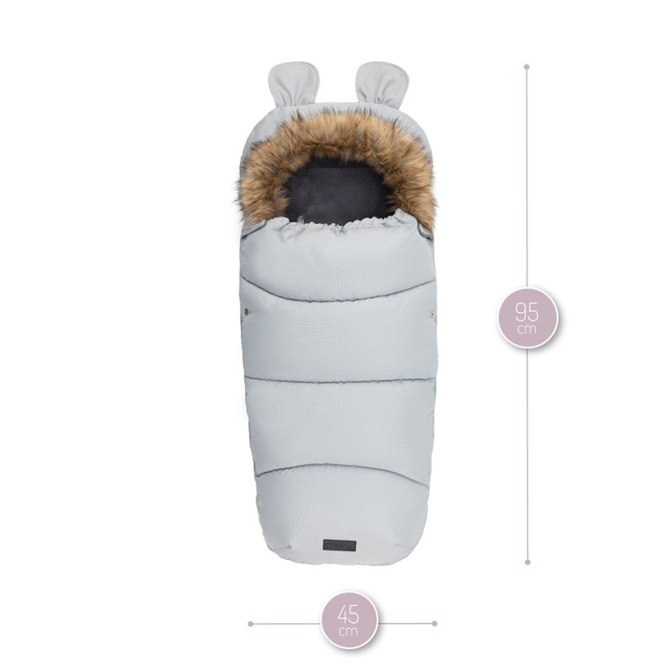 Зимний конверт Sleeping bag MoMi AKCE00034 gray, водонепроницаемый