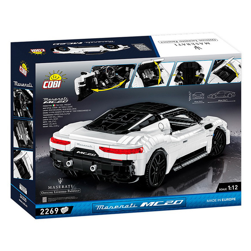 Конструктор Автомобіль Мазераті MC20 COBI COBI-24335, 2269 деталей 1:12