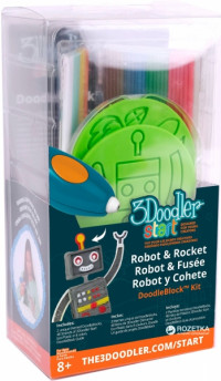 Набір аксесуарів для 3D-ручки 3Doodler Start - РАКЕТА 3DS-DBK-RO