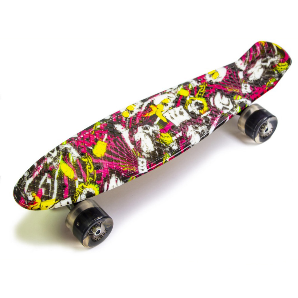 Скейт Penny Board «Deck» Bambi 64017368 колеса зі світлом 80 кг
