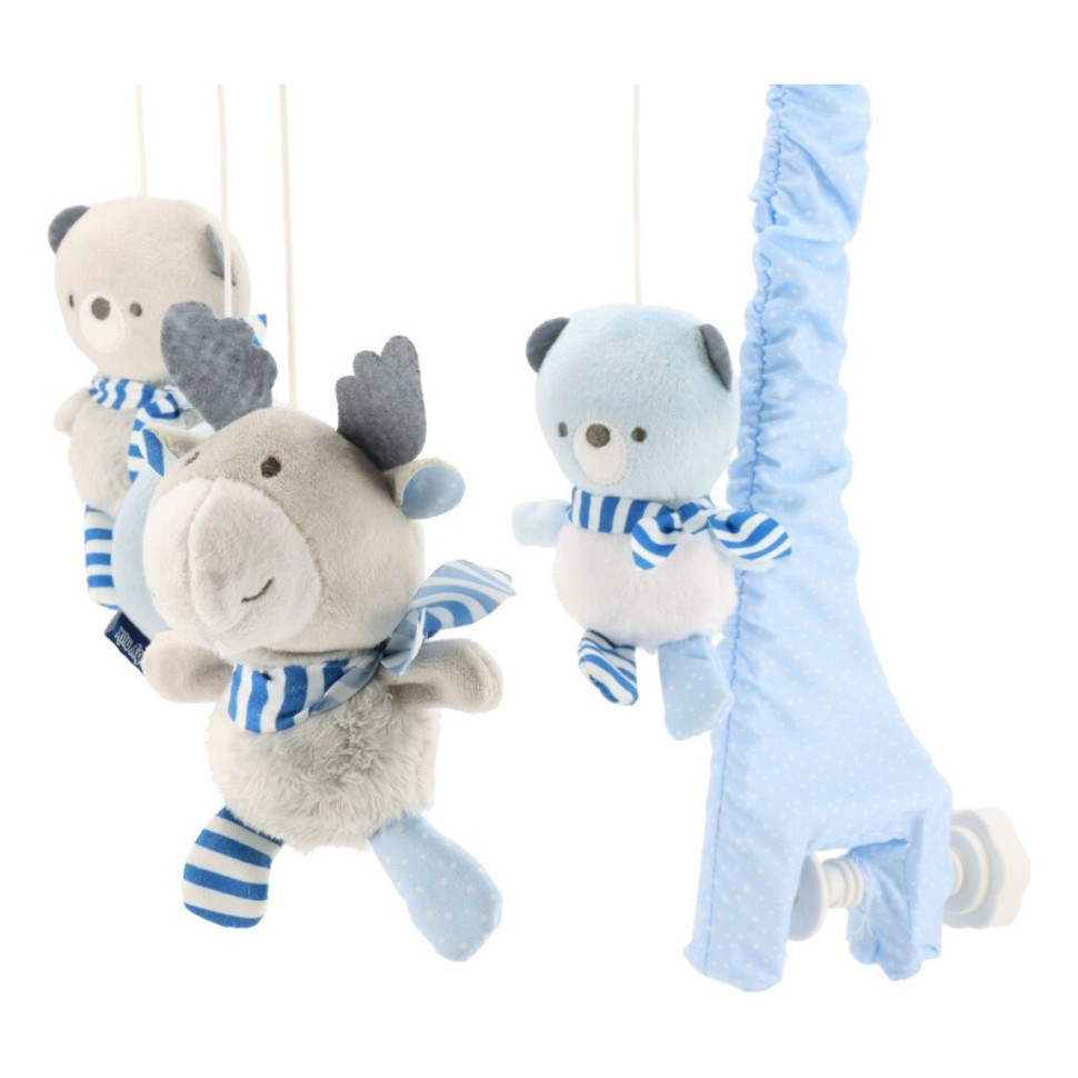 Мобиль механический Моряки Baby Mix 49415 синий