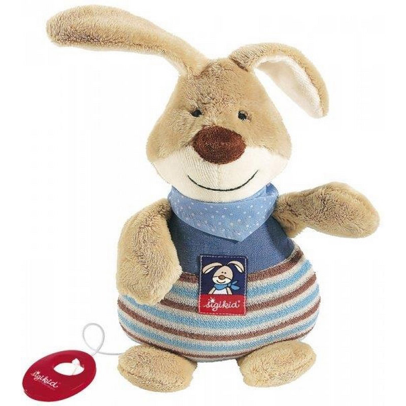 Мягкая музыкальная игрушка Кролик sigikid 47894SK 25 см, с безопасных материалов