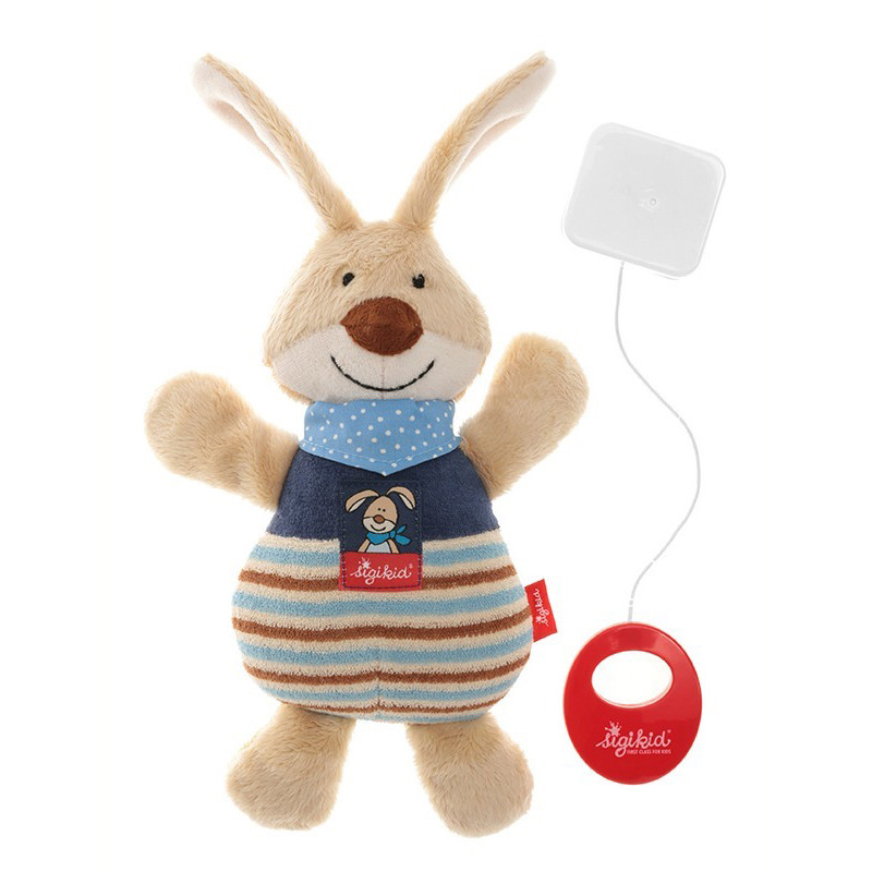 Мягкая музыкальная игрушка Кролик sigikid 47894SK 25 см, с безопасных материалов