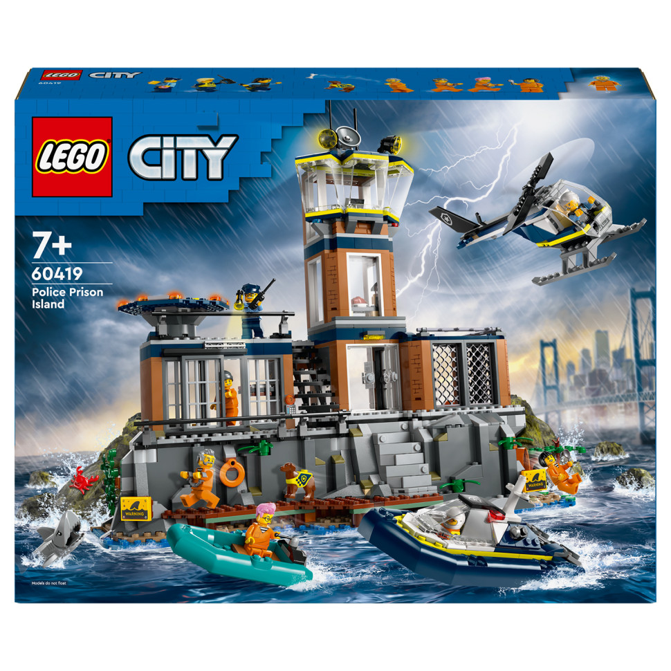 Конструктор Поліцейський острів-в'язниця LEGO 60419, 980 деталей