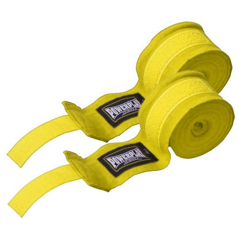 Бинти для боксу Lycra 3047 PowerPlay PP_3047_4m_Yellow, Жовті (4м)