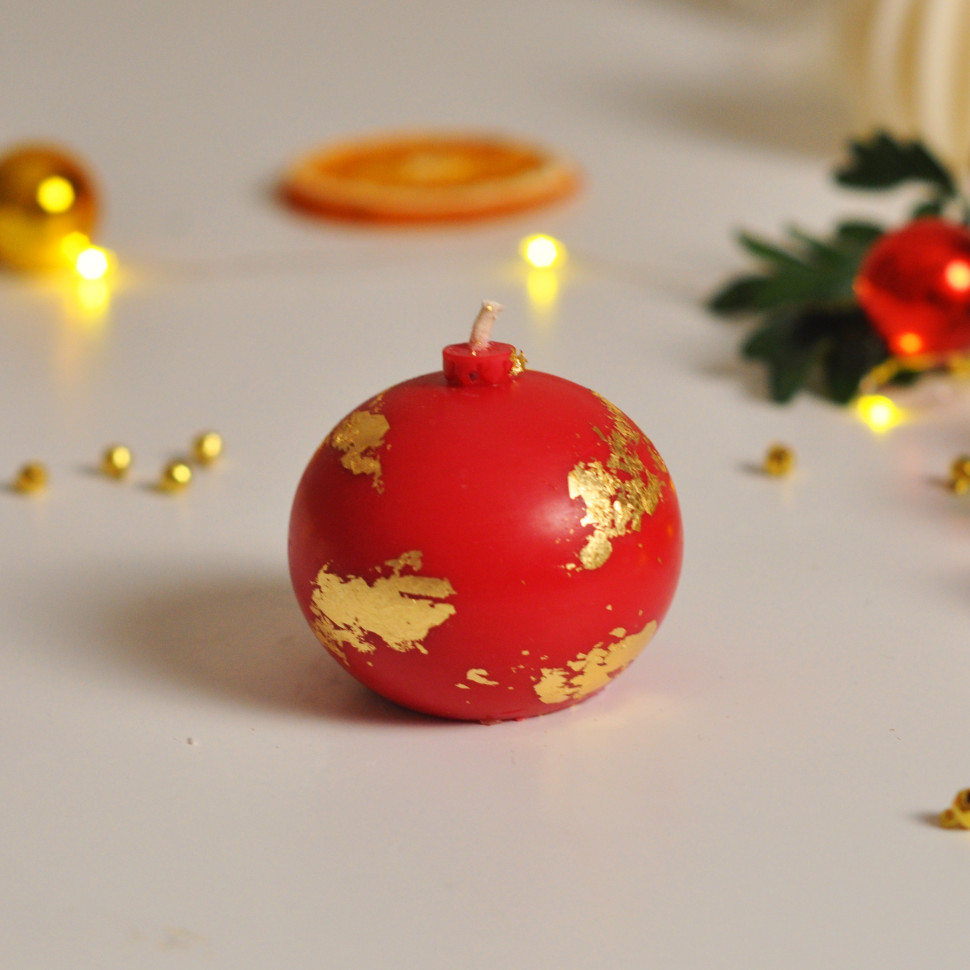 Формова свічка ручної роботи з соєвого воску 