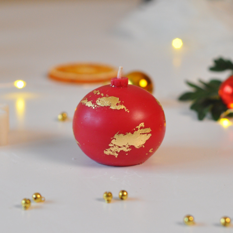 Формова свічка ручної роботи з соєвого воску 