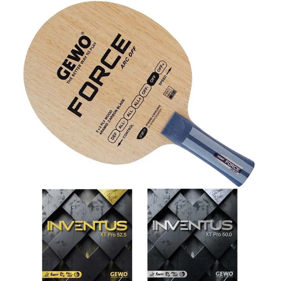 Ракетка для настольного тенниса Force ARC OFF Inventus XT Pro Gewo 931328