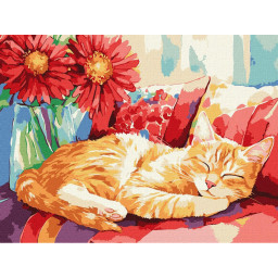 Картина по номерам "Дневной сон" ©art_selena_ua Идейка KHO6709, 30х40 см Картина по номерам "Дневной сон" ©art_selena_ua Идейка KHO6709, 30х40 см